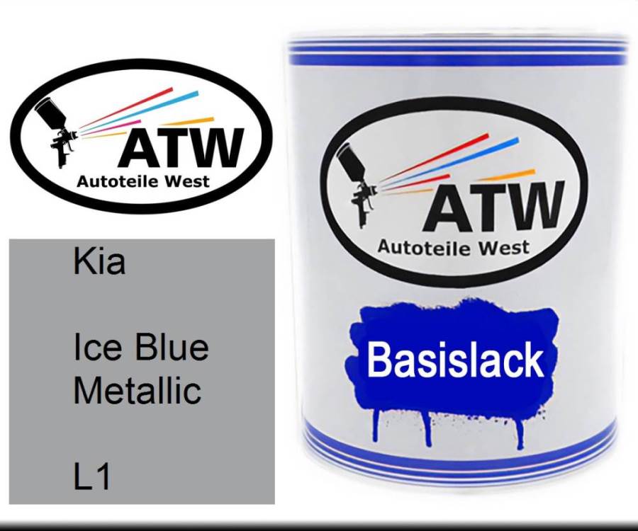 Kia, Ice Blue Metallic, L1: 1L Lackdose, von ATW Autoteile West.